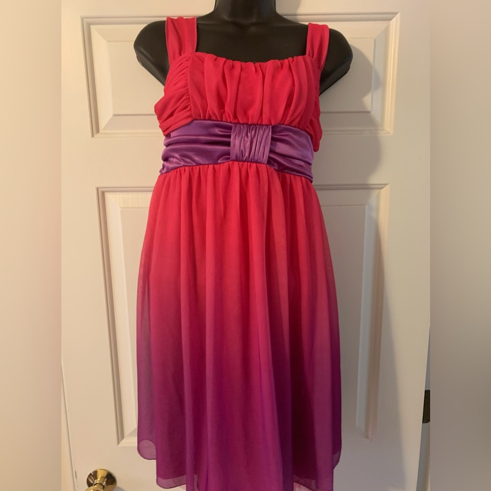 Pink and purple dress